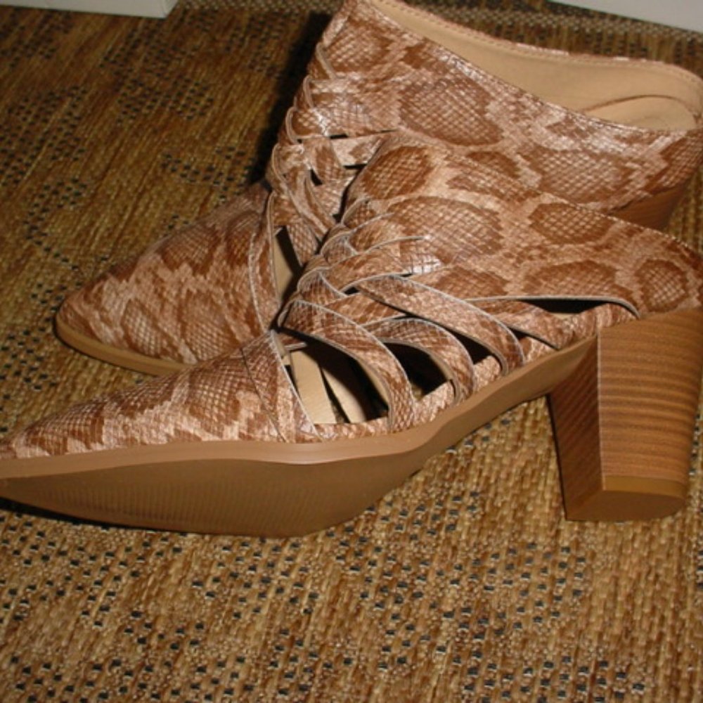 CATO New Snake Design Strappy Heel Shoes 9.5